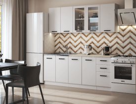 Белый глянцевый