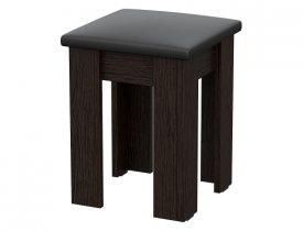 Дуб Венге / Экокожа Черный