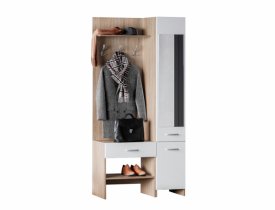 Дуб сонома светлый / белый гладкий