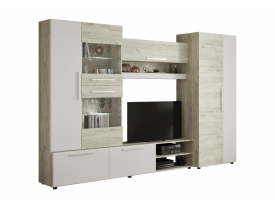 Дуб Крафт белый / Белый Софт матовый