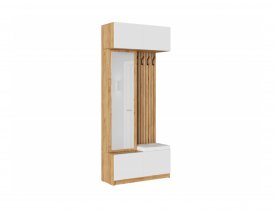 Дуб Крафт золотой/Белый глянец