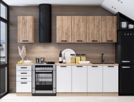 Сонома (корпус) / Дуб крафт табачный, Белый софтач