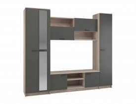 Дуб крафт серый / Серый графит