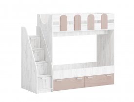 Латте глянец / Дуб Крафт белый