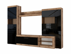 Дуб делано / Черный глянец SL