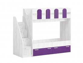 Сиреневый металлик / Дуб Крафт белый